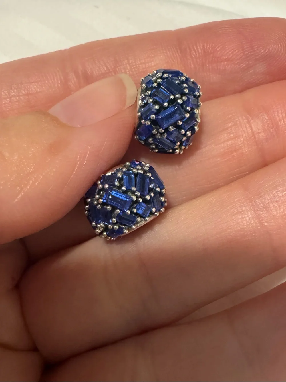 Pandora Royal Blue Cluster Crystal Charm